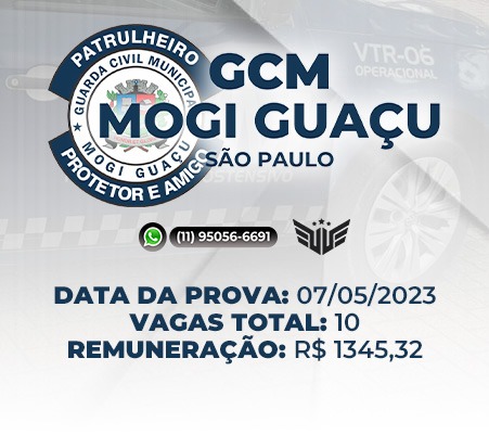 Como Funciona o Concurso para GCM de Mogi Guaçu SP Curso Palestra