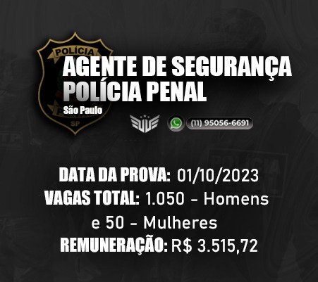 Análise de edital - Policia Penal de São Paulo 